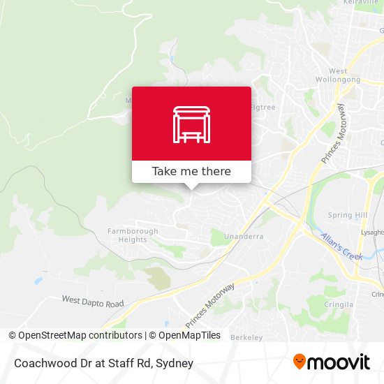 Coachwood Dr at Staff Rd map
