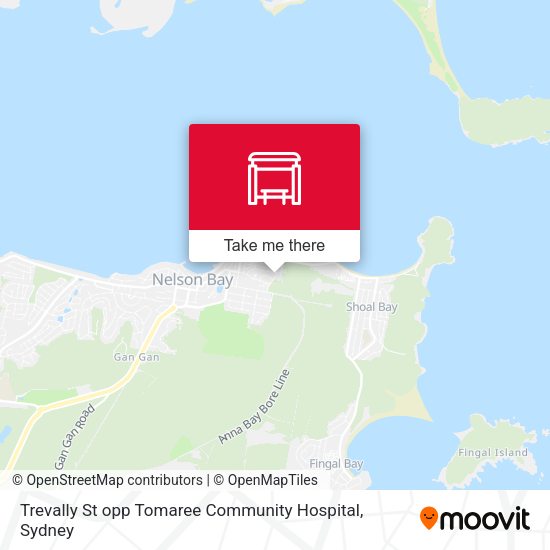 Trevally St opp Tomaree Community Hospital map