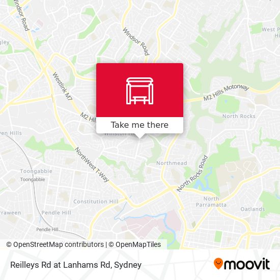 Reilleys Rd at Lanhams Rd map
