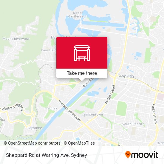 Sheppard Rd at Warring Ave map