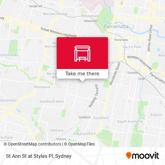 St Ann St at Styles Pl map