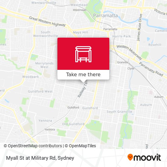 Myall St at Military Rd map