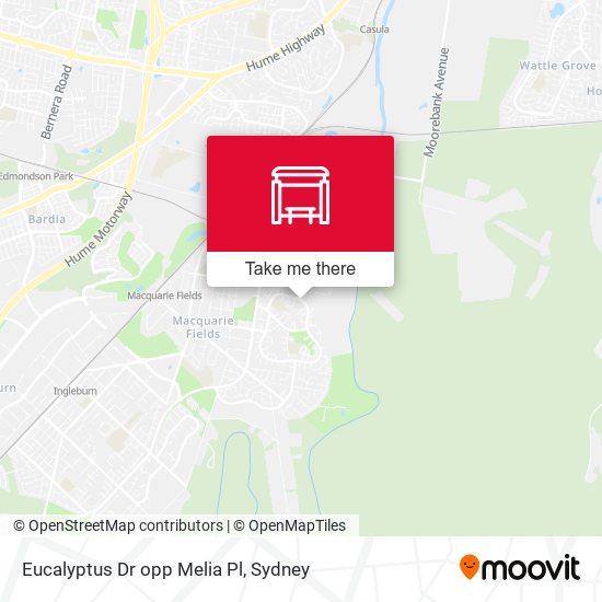 Eucalyptus Dr opp Melia Pl map