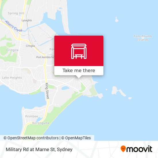 Military Rd at Marne St map