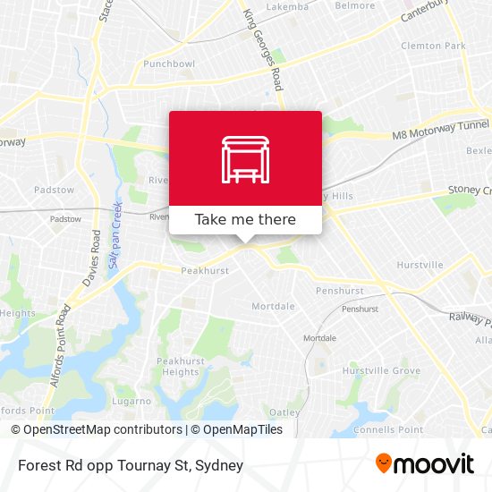 Forest Rd opp Tournay St map