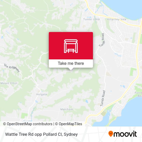 Wattle Tree Rd opp Pollard Cl map