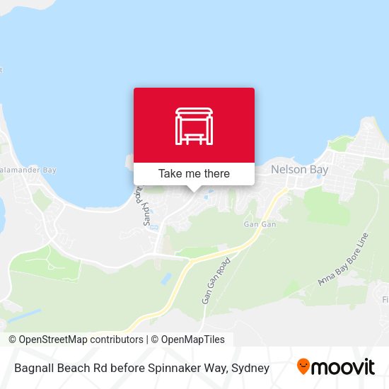 Bagnall Beach Rd before Spinnaker Way map
