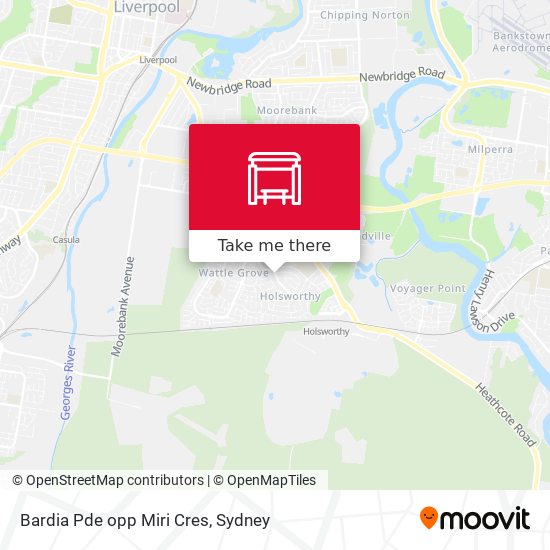 Bardia Pde opp Miri Cres map