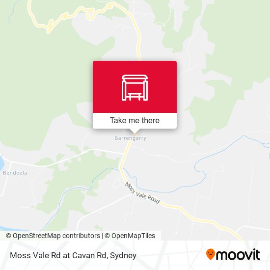 Moss Vale Rd at Cavan Rd map
