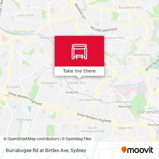 Burrabogee Rd at Birtles Ave map