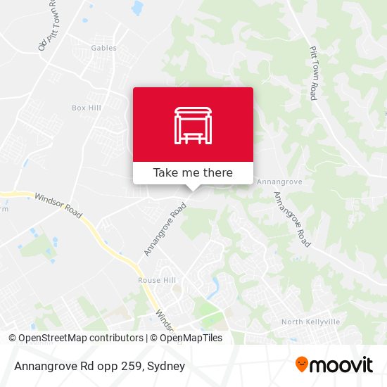 Annangrove Rd opp 259 map