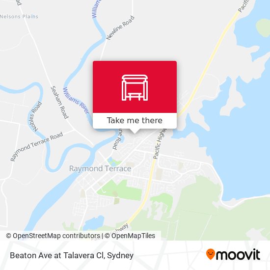 Beaton Ave at Talavera Cl map