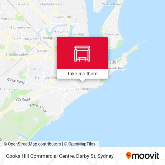 Cooks Hill Commercial Centre, Darby St map