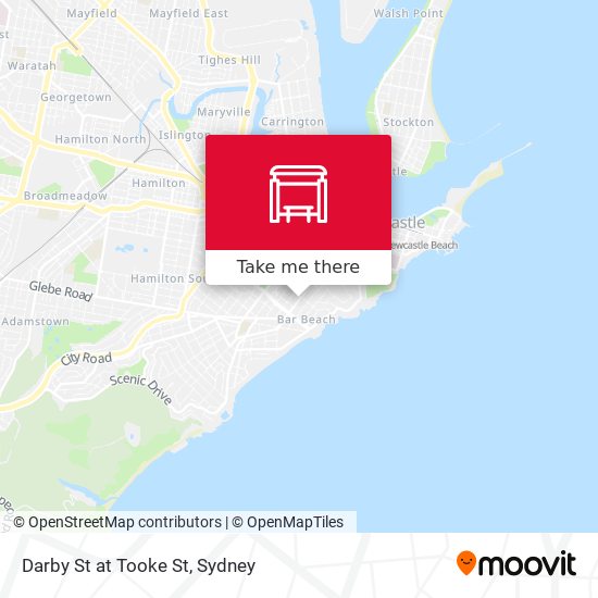 Darby St at Tooke St map