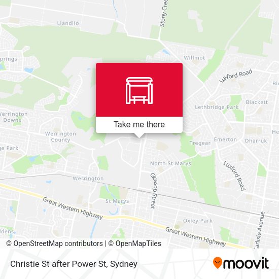 Christie St after Power St map