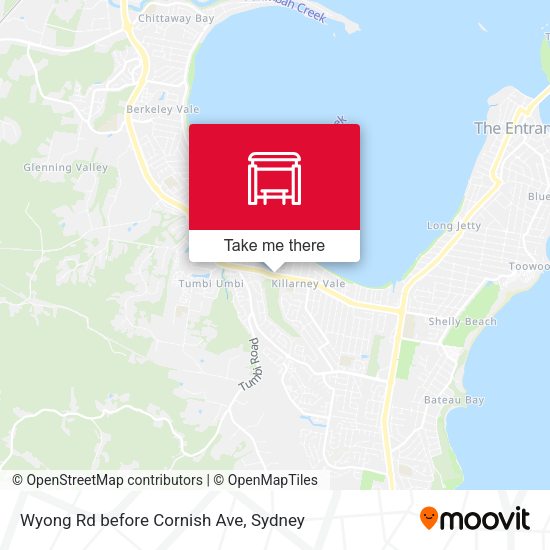 Wyong Rd before Cornish Ave map