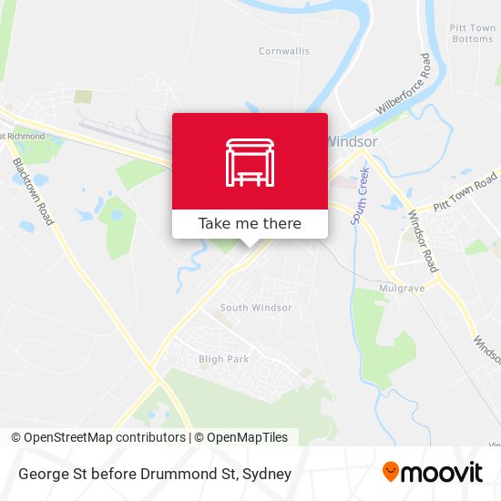 George St before Drummond St map
