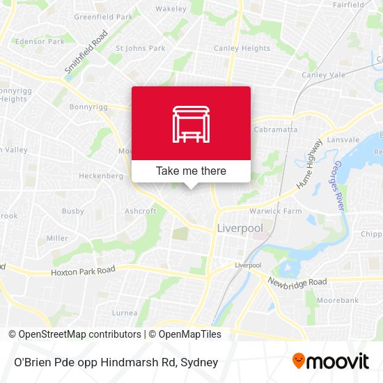 O'Brien Pde opp Hindmarsh Rd map