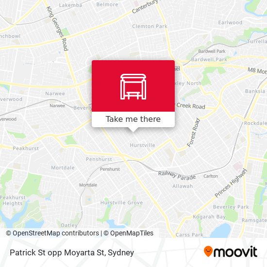 Patrick St opp Moyarta St map