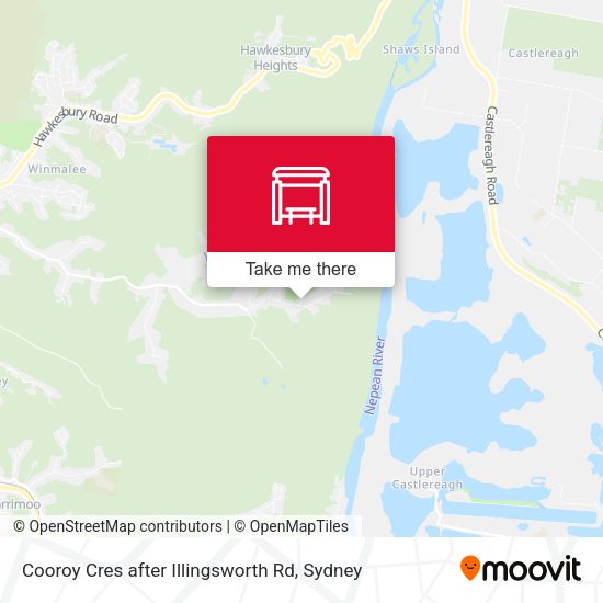 Cooroy Cres after Illingsworth Rd map