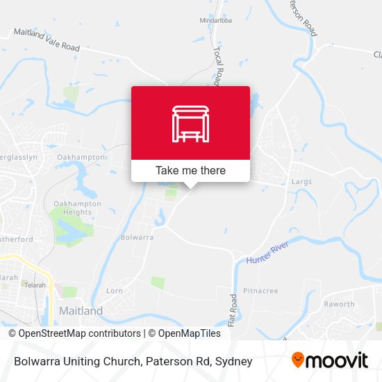 Bolwarra Uniting Church, Paterson Rd map