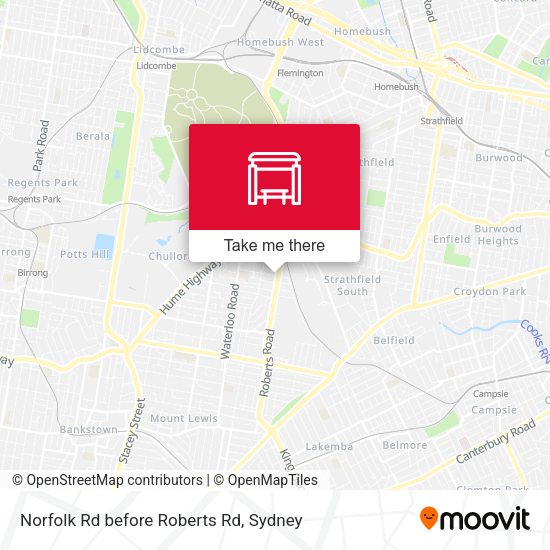 Norfolk Rd before Roberts Rd map