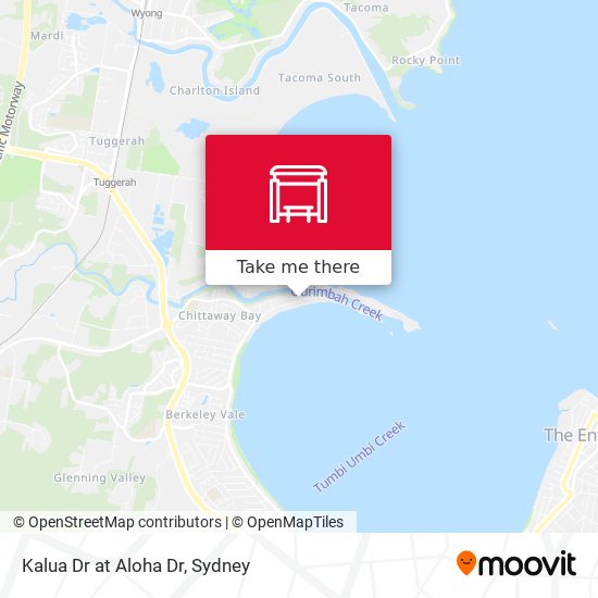 Kalua Dr at Aloha Dr map