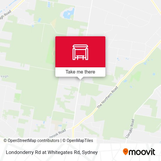 Londonderry Rd at Whitegates Rd map