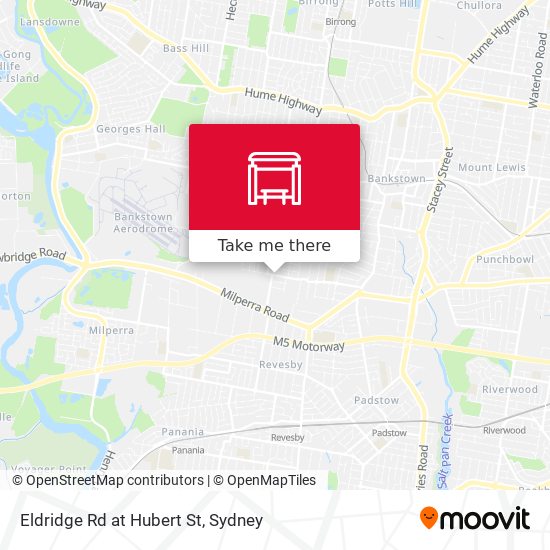 Eldridge Rd at Hubert St map