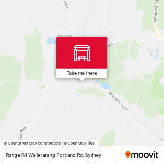 Range Rd Wallerarang Portland Rd map