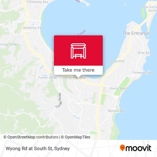 Wyong Rd at South St map
