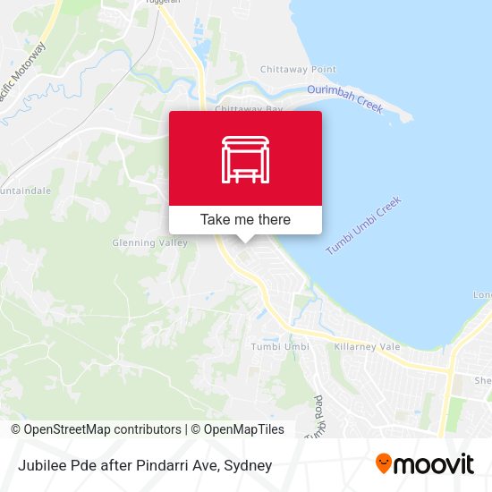 Jubilee Pde after Pindarri Ave map