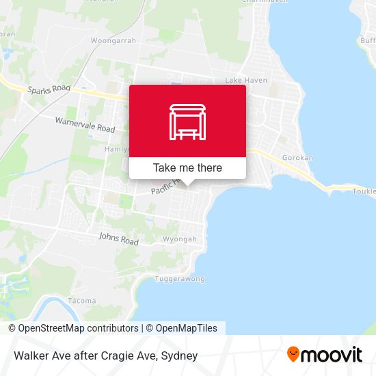 Walker Ave after Cragie Ave map