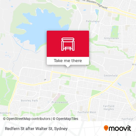 Redfern St after Walter St map