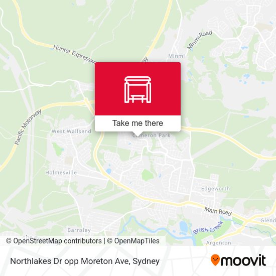 Northlakes Dr opp Moreton Ave map