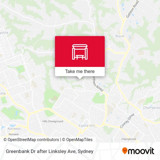 Greenbank Dr after Linksley Ave map
