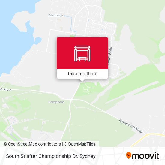 South St after Championship Dr map