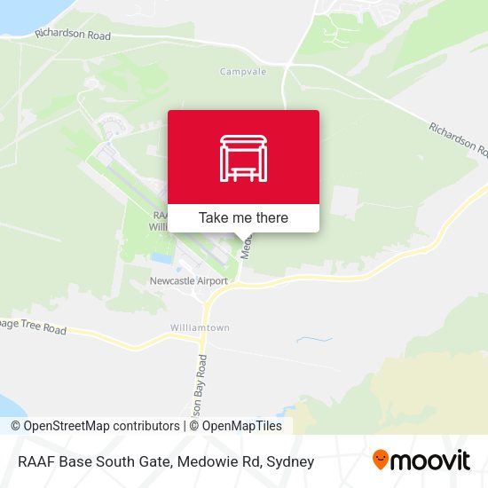 RAAF Base South Gate, Medowie Rd map