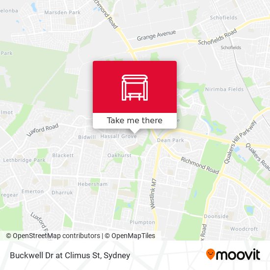 Buckwell Dr at Climus St map