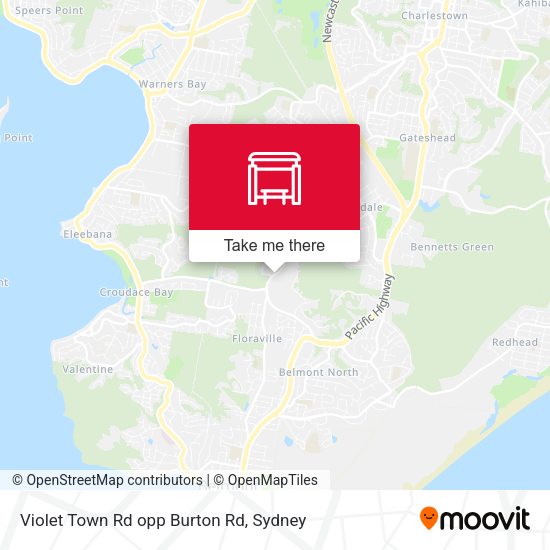 Violet Town Rd opp Burton Rd map