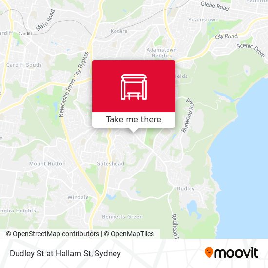 Dudley St at Hallam St map
