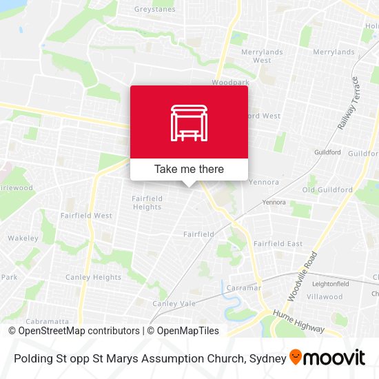 Polding St opp St Marys Assumption Church map