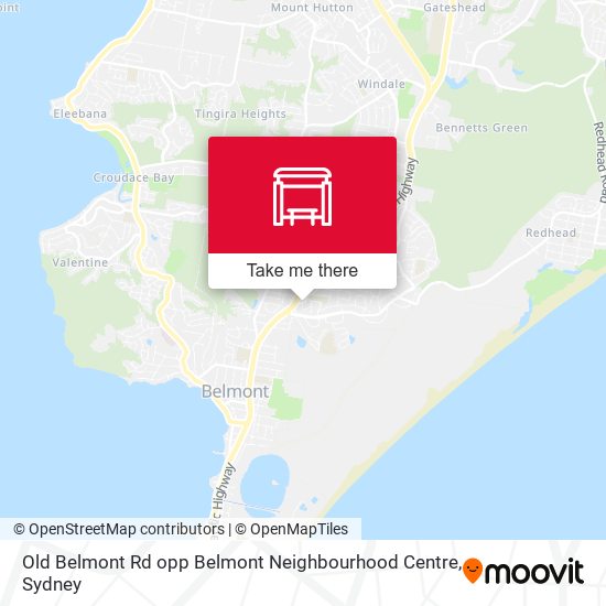 Old Belmont Rd opp Belmont Neighbourhood Centre map