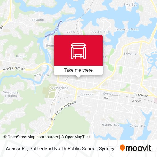 Acacia Rd, Sutherland North Public School map