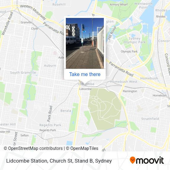 Lidcombe Station, Church St, Stand B map