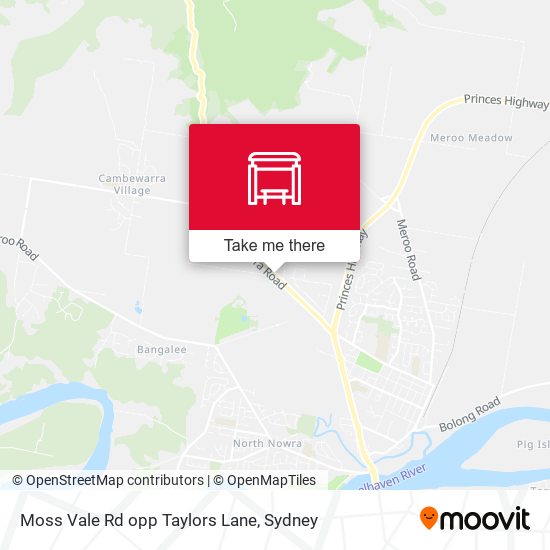 Moss Vale Rd opp Taylors Lane map