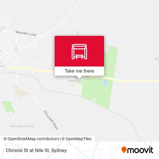 Christie St at Nile St map