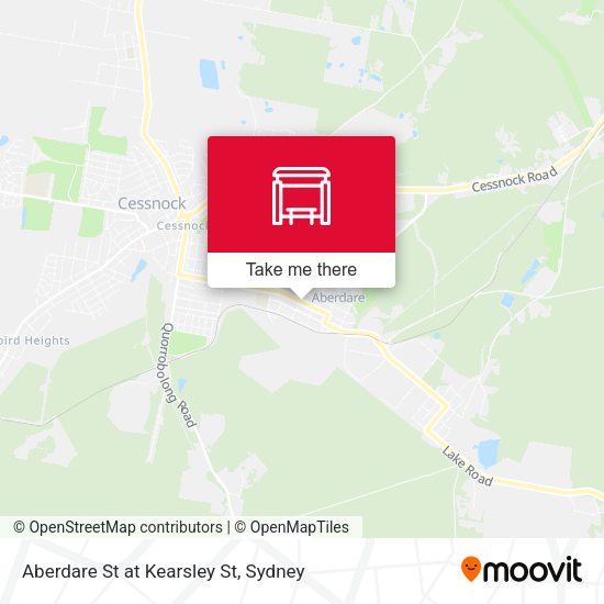 Aberdare St at Kearsley St map