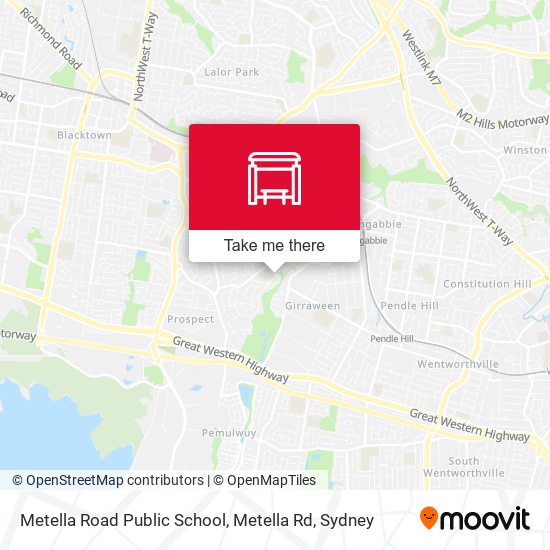 Metella Road Public School, Metella Rd map