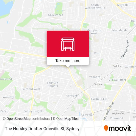 The Horsley Dr after Granville St map